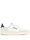 Autry Medalist Sneakers In White And Blue Leather