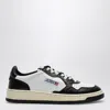 Autry Low-top Sneakers With Textured And Smooth Leather Design In White