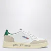 Autry Medalist Leather And Suede Sneakers In White