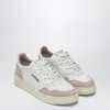 Autry Medalist Sneakers In White/powder Leather And Suede In White