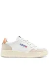 Autry Medalist Sneakers In White/sand Leather And Suede