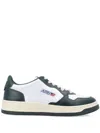 Autry Medalist Sneakers In White/black Leather In Leat/leat Wht/mountain