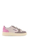 Autry Tricolor Suede Medalist Low Sneakers With Padded Collar In Multi