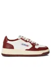 Autry Medalist Bicolor Sneakers In Red
