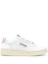 Autry Medalist White Low Top Sneakers With Contrasting Heel Tab In Leather Woman In White