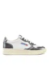 Autry Low Top Medalist Mirror Leather Sneakers In Gray