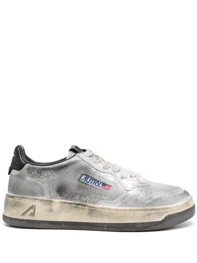 Autry Grey Lace Up Sneakers