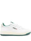 Autry Two-tone Leather Sneakers In Virgin/sponge Wht/for
