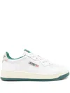 Autry Two-tone Leather Sneakers In Weiss