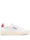 Autry Medalist Sneakers In White Red