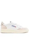 Autry Low-top Sneakers With Perforated Detailing And Rubber Sole In White