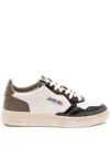 Autry Leather Medalist Low Super Vintage Sneakers In Brown