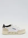 Autry Sneakers In White And Blue Leather In White