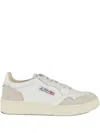 Autry Low-top Sneakers With Smooth Leather And Suede Accents In White