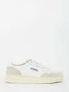 Autry Low-top Sneakers With Beige Suede Overlays In White