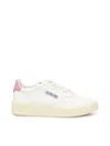 Autry Medalist Low Sneakers In White And Polignac Leather In White