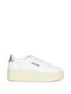 Autry Medalist Platform Leather Sneakers In Multi