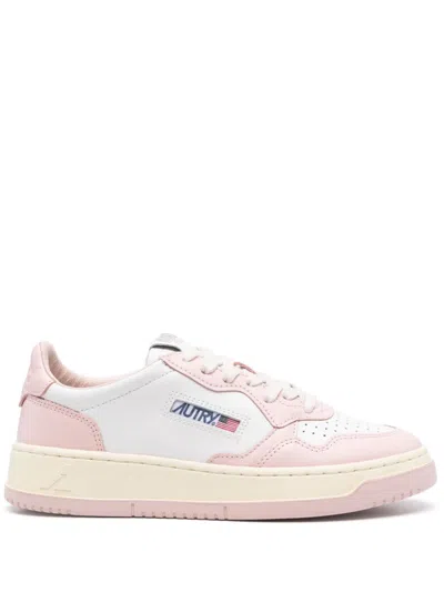 Autry Sneakers Low-top Perforated Detailing In Neutrals