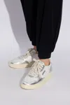 Autry Women's Medalist Low Platform Sneakers In Wht/platinum In White