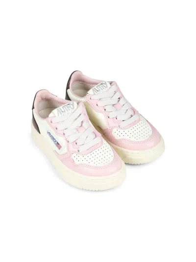 Autry Kids' Medalist Sneakers In White