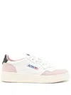 Autry Leather Sneakers With Contrast Heel Tab In White