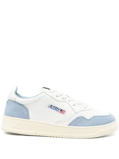 Autry Two-tone Leather Sneakers In White