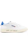 Autry White Medialist Leather Sneakers In White