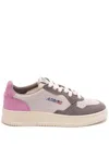 Autry Tricolor Suede Medalist Low Sneakers With Padded Collar In Multi