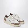 Autry Low Sneaker With Contrast Panels And Perforated Detailing In White