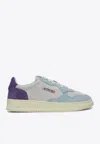 Autry Medalist Low Tricolor Suede Sneakers Patridge And Mauve Color In Multi