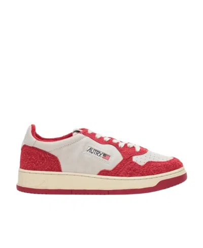 AUTRY MEDALIST SUEDE-PANELLED SNEAKERS