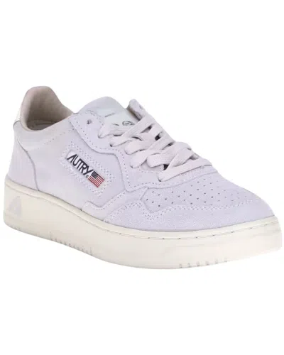 Autry Medalist Suede Sneaker In White