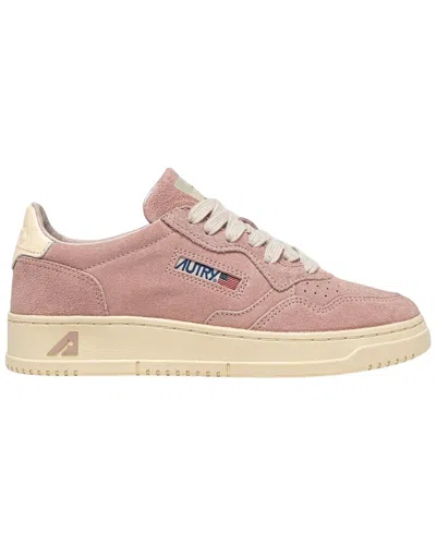 Autry Medalist Suede Sneaker In Pink