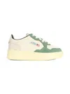 Autry Medalist Suede Sneakers In Green