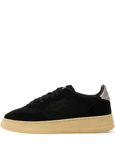 Autry Medalist Suede Sneakers In Black