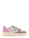 Autry Tricolor Suede Medalist Low Sneakers With Padded Collar In Multi