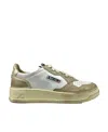 Autry Medalist Super Vintage Leather Sneakers In Nude