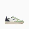 Autry Medalist Colour-block Low-top Sneakers In Green