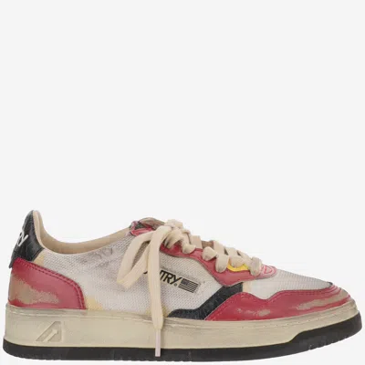 Autry Medalist Super Vintage Low Sneakers In Red