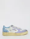 Autry Super Vintage Distressed Leather Sneakers In Multi