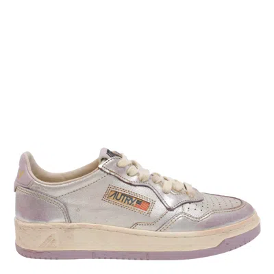 Autry Medalist Super Vintage Sneakers In Silver
