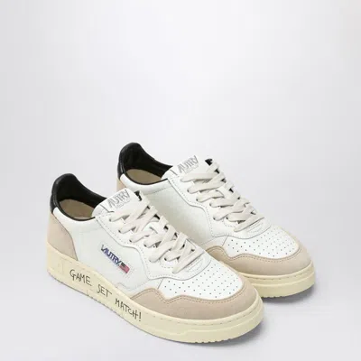Autry Medalist Trainer In And Suede In White