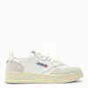 AUTRY AUTRY MEDALIST TRAINER IN WHITE LEATHER AND SUEDE