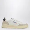 Autry White Leather And Suede Sneakers With Contrasting Accents In Neutral