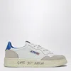 Autry Medalist Low Leather And Suede Sneakers With Lettering In White
