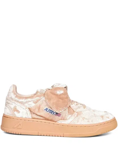 Autry Medalist Velvet Sneakers In Multi