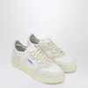 Autry Medalist White Leather And Suede Trainer