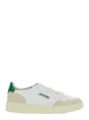 Autry Medalist White Low Top Sneakers With Beige Suede Details In Leather Man
