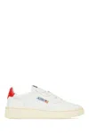 Autry Logo-patch Lace-up Sneakers In White