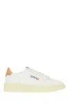 Autry 'medalist' White Low Top Sneakers With Logo Patch On Tongue And Side